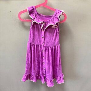 Kate Quinn Purple Ruffle Dress